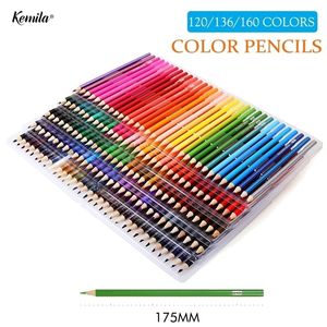 120136160 Color Pencils Lapis De Cor Professionals Artist Painting Oil Art Supplier Pencil For Drawing Sketch Y200709