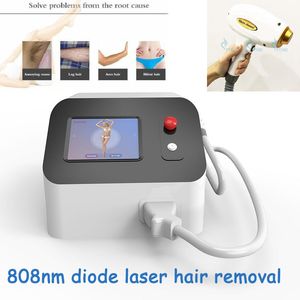 808nm Diode Laser Hair Removal Machine Permanent Hair Remover Portable Depilator Pain Free Spa Salon Use