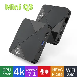 A95X Q3 Mini Smart TV Box Android Amlogic GB GB TVbox G WiFi K HD USB LAN YouTube Media Player