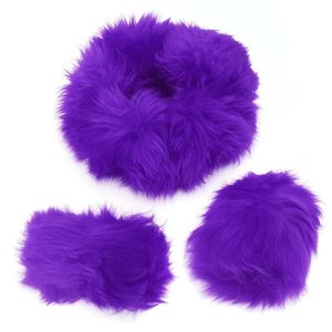 Steering Wheel Covers Soft Plush Spring Cover Kit 3PCS Set Auto Warm Fluffy Fuzzy Car AccessoriesSteering