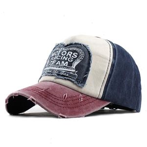 Estilo clássico unissex homens homens de verão Moda Baseball Captão de algodão Moagem de motocicleta Vintage Print Print Sun Hat 40