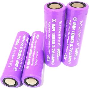 IMR 18650 3000mAh 5C Power Battery 3.7V Rechargable Lithium Battery, StoveFire High Quality 100%
