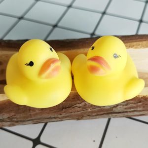 Baby Bath Duck Toy Mini Yellow Rubber Sounds Ducks Kids Small Duck Children Siming Learing Toys 2023