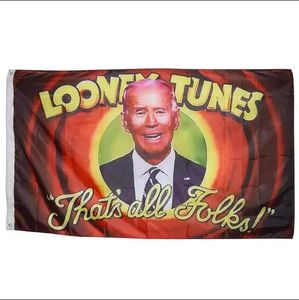 Looney Tunes Thats All Folk Biden 3X5FT Flags 150x90cm لافتات 100D بوليستر عالية الجودة بألوان زاهية مع حلقتين نحاسية FY6049166 sxmy4