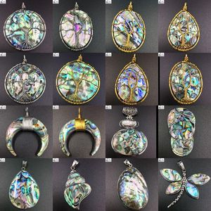 Anhänger Halsketten Modeschmuck Opal Opalit Wasser Oval Damen Herren Perle MC3567Pendant