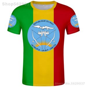 Mali T Shirt DIY Free Custom Made Numer Numer MLI T-Shirt Nation Flag Ml Republic French Country Malian Word Print Po ubrania 220702