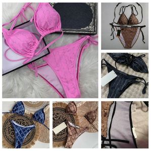 2022 Hemtextil Bikinis Dam Baddräkter Set Strandbad Tvådelat set bikini Vind Badkläder Hög kvalitet Damkläder Klassiska Badkläder