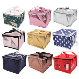 Gift Wrap Wedding Decoration 6/8/10/12 " Thermal Bag Cake Takeaway Insulated Aluminum Foil Thickened Cold Storage Refrigerated Delivery