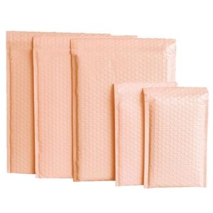 50Pcs Pink Poly Bubble Mailers Padded Envelopes Bulk Lined Wrap Polymailer Bags for Packaging Maile Self Seal 220427