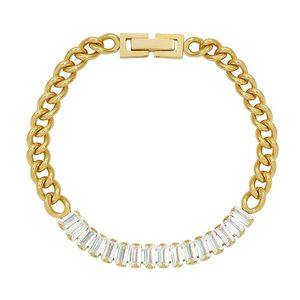 Link, cadeia Michnlsmy Cubic Zirconia Classic Tennis Bracelet for Women 18K Gold Gold Bathan Zircon Aesthetic Bracelets Jewelr