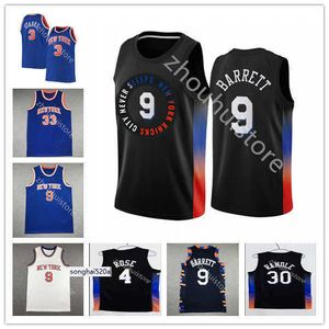 andle RJ 9 Barrett Derrick 4 Rose Black Basketball Jersey Retro Patrick 33 Ewing 100% Stitched Mitchell & Ness Jerseys jerseys