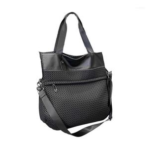 Women's Travel Organizer Personality Designer Shoulder Bag Multi-Purpose Handbag High Quality Nylon Mesh Messenger 2022 1