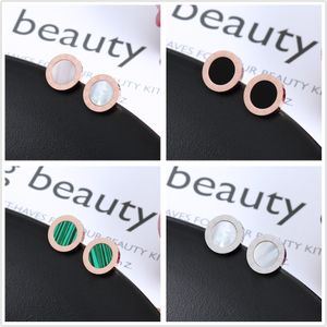 Designer Design Brand Charm Earrings Women High Quality Titanium Steel Ladies Geometric Round Earrings Exquisite Fashion Jewelry Gifts