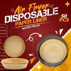 Air Fryer Papper 20cm X 4,5cm 100st Oljeabsorberande foder Bakning Special Grillugn Silikon Kök Engångsfettpapper PCW0801