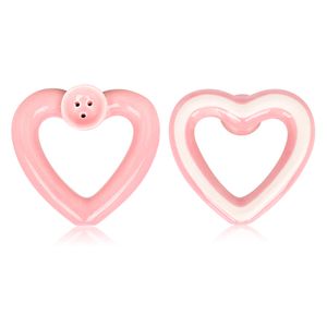 Heart Shape Pink Ceramic Smoking Pipe Smoking Pipe for Dry Tobacco Glass Water Pipe Wholesale