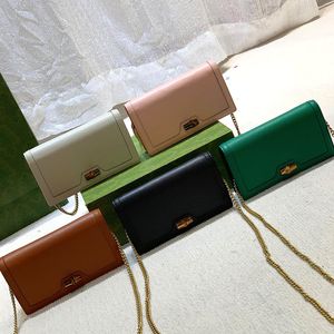 Tasarımcı Cüzdan Crossbody Bag Bambu Fiber Kadın Mini Tote Çanta Omuz Çantaları Messenger Çanta Zinciri Üst Kalite Çantası Para Çantası