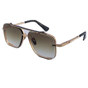 DITA MACH SIX LIMITED Designer Sunglasses Men Metal Plating Frame One Mirror Business Style Sunglasses for Women Classic Original Box