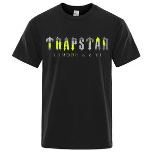 Trapstar London Sport Gelb Männer Baumwolle Übergroße Kurzarm Mode Lose Kleidung Casual Atmungsaktive Straße T-shirts 220629