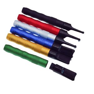 Mini tubi in alluminio colorati Bocchino con filtro rimovibile portatile Catcher per tabacco alle erbe secche Taster Bat One Hitter Handpipe Portasigarette da fumo DHL Free