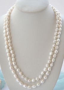 36 Collar De Perlas al por mayor-Collar de perla barroca de agua dulce natural genuina de mm Culturada