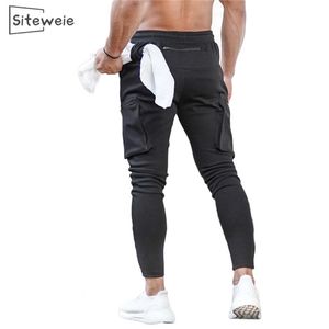 SITEWEIE Mens Joggers Casual Pants Fitness Men Sportswear Tracksuit Skinny Sweatpants Trousers Black Gym Jogger Track Pants L362 201130