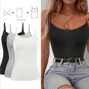 Women's Shapers Women's Cami Shaper z wbudowanym stanikiem brzucha Camisole Tank Top Underskirts Shapewear Body Trainer Trainer Vestwomen