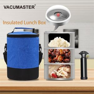 Food Container Storage Vacuum Thermal Preservation Insulated Stainless Steel Meal Soup Salad Bento Lunch Box Pump Food Container T200530