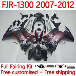 OEM هيكل هيئة OEM لـ Yamaha FJR-1300 FJR 1300 A CC FJR1300A 01-12 Moto Bodys 37NO.5 FJR1300 07 08 09 10 11 12 FJR-1300A 2007 2008 2008 2010 2011 2012 Fairing Kit Stock Color