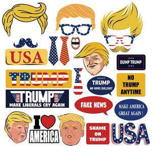 25 pezzi/set Trump America Party Supplies Decorazioni di compleanno Puntelli a tema.