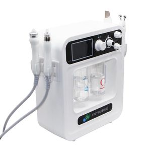 Aqua Väte Syre Jet Facial Machine 4 I 1 Blackhead Removal Device Pore Cleaner Skincare Machine Liten Bubble RF Radiofrekvens