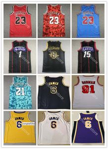 LL Jersey MJ Scottie 8 Dennis 91 Rodman Tim 21 Duncan Retro Mesh Vince 15 Carter Tracy 1 McGrady Horoscope Jerseys Vintage Good Q Jerseys