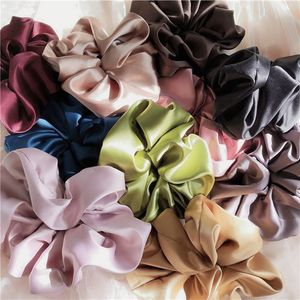 Silk Scrunchies para prevenção de quebra de frizz 100% Mulberry Hair lanche sem dano portadores de rabo de seda elásticos 6pcs