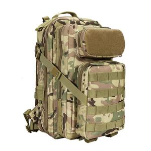 3D Outdoor Bags Expandable Large Carry Hiking Outdoor to School Rucksack Tactical Backpack for Camping Cycling