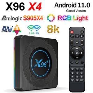 X96 X4 Android TV BOX AMLOGIC S905X4 GB GB GB32GB QUAD CORE G G WIFI BT4 AV1 Kスマートメディアプレーヤーホームムービー4G32G214M