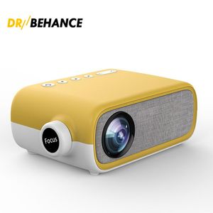 الأصلي YG280 HD 1080P MINI Projectors LED LED المحمولة مسرح منزلي صغير محمول أسود صفراء 3 ألوان