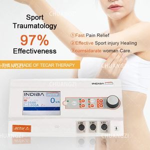 Lasermaskin 2023 Indiba Activ 902 RF Diatermy Face Lift Body Sliming Machine rynka borttagning smärtlindring Anti-cellulitisk skönhetsutrustning