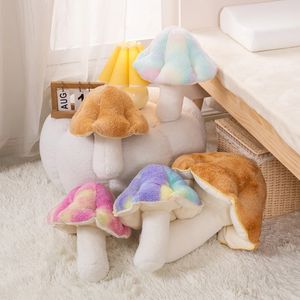 32 / 44cm Simpatico peluche per bambini Colore magico Cuscino per funghi piccolo Decorazione per la casa per bambini Cuscino Bambola di velluto di agnello Fotografia Puntelli LA463