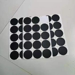 Round Black Rubber Coaster Pad Self Adhesive Cup Bottom Stickers For 15oz 20oz 30oz Tumblers Protective Non-slip Pads sxa30