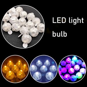 LED ballonglampor Flash Färgglada runda små lampor Vattentäta lysande bollar prydnad för bröllop födelsedagsfestdekor