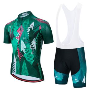 2024 Yaz Yaprakları Yeşil Pro Bisiklet Forması Set Nefes Alabilir Takım Yarış Bisiklet Kitleri Erkekler MTB Kısa Bisiklet Giysileri A21