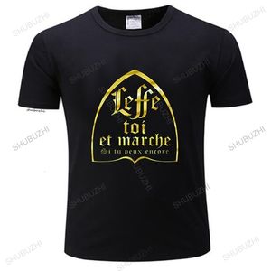Herren T-Shirts LeffeYourself And Walk If You Still Can T-Shirt mit französischem Text, Humor, Bier, Alkohol, Trinkliebhaber, EU-Größe, T-Shirt 230206