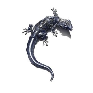 Kreative 3D Mechanische Gecko Reflektierende Dekoration Auto Aufkleber Auto-Styling Abzeichen Emblem Auto Zubehör