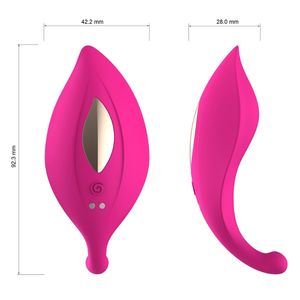 10 Frekvensvibratormassager USB -uppladdningsbar stimulatortelefon Appkontroll Sexig leksak för vuxna kvinnor Par U1JD