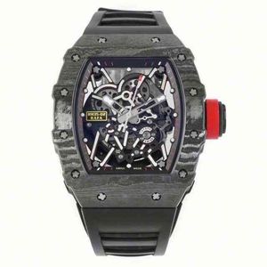 Factory ZF RichaMill Swiss Watch Luxury Mens Mechanical Watch Men Wrist Hollowed Out Superior Quality Eble Carbon Fibre Case