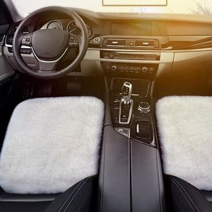 Autositzbezüge Plüschkissen mit rutschfesten Silikonpartikeln Winter Warm Universal Zubehör Automobile Schutzpolster
