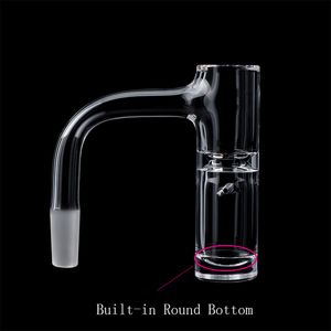 Full Weld Beveled Edge Highbrid Auto Spinner Smoking Quartz Banger With Two Spinning Holes mmOD Seamless Terp Slurper Nails For Glass Water Bongs Dab Rigs