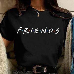 Модные друзья телешоу забавная мультипликационная футболка женщин Graphic Friends Harajuku Tshirt Korean Style Tshirt Vintage Top женская 220527