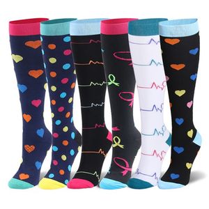 Winter Christmas Knit Compression Socks Fit For Veins Socks Outdoor Men Women Running Hiking Sports Sock HH22-263