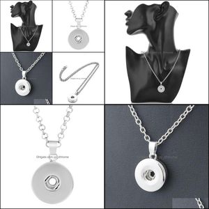 Подвесные ожерелья подвески ювелирные украшения женский сплав сплав с сплав 18 -миллиметровой имбирной кнопкой ожерелья для ожерелья с заклинанием.