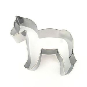 Baking Moulds Horse Shape Cookie Cutter Animal Stainless Steel Biscuit Mold Accessories Kitchen ToolsBaking